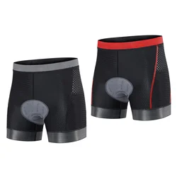 Culote acolchado para hombre con almohadilla transpirable de silicona