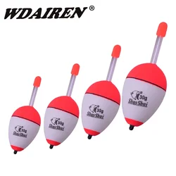 Flotador de pesca EVA, 1 unidad, 10g/20g/30g/40g/50g/60g, palos luminosos nocturnos Bobber, herramienta de aparejos de pesca para el vientre con dobladillo en olla, WD-083