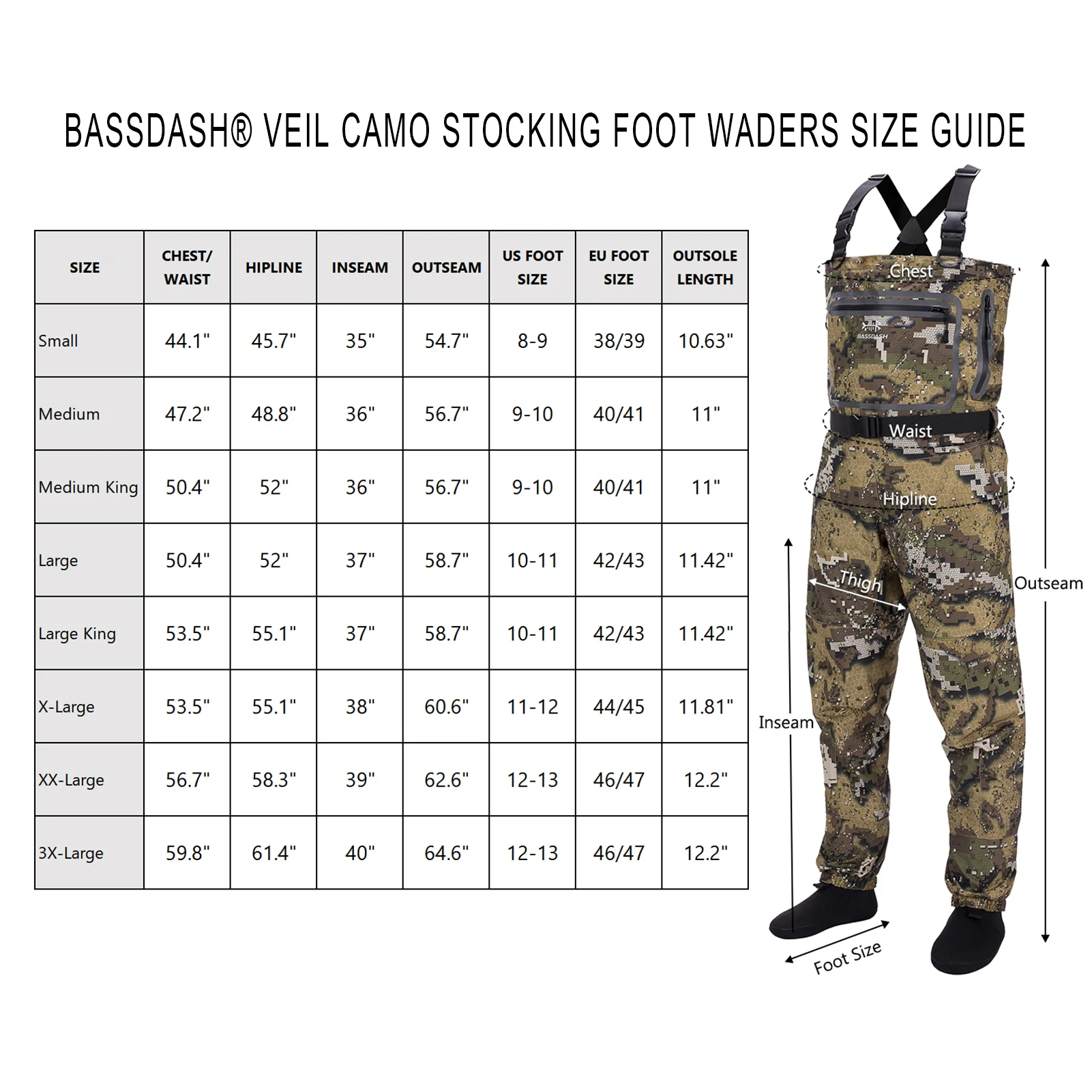 Bassdash Braga Pesca Camuflaje – Transpirable Ultraligera - imagen 4