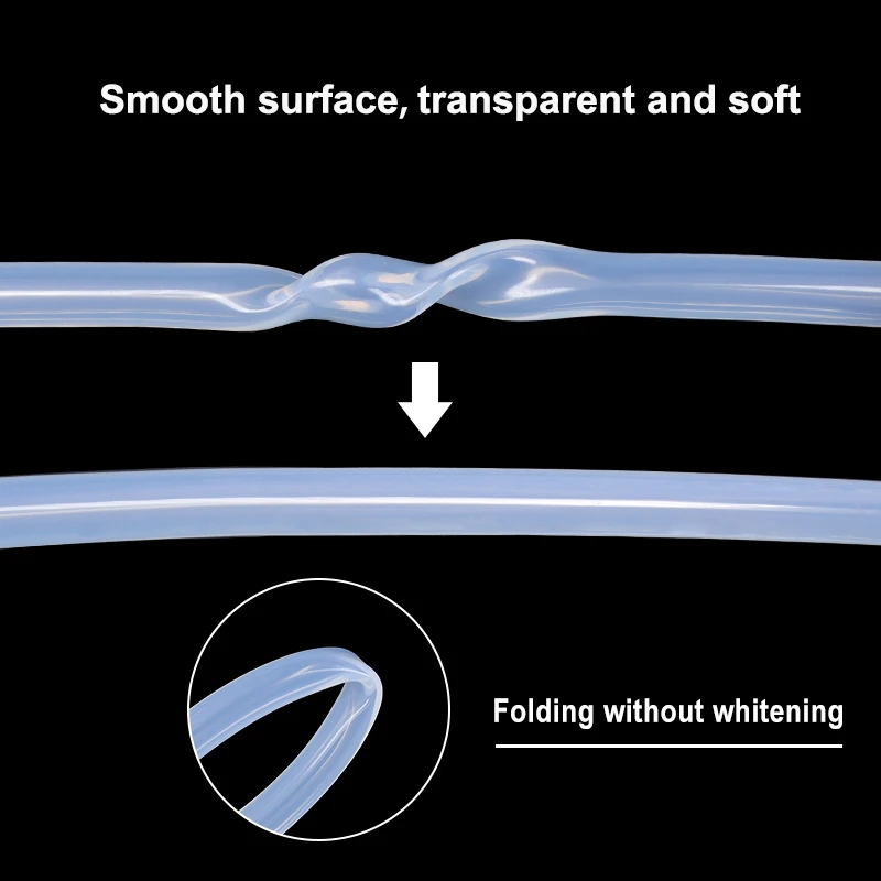 Manguera de bomba peristáltica transparente de 1 - 10M ID 0,5mm ~ 25,4mm tubo de agua de silicona de grado alimenticio transparente no tóxico de alta temperatura - imagen 3