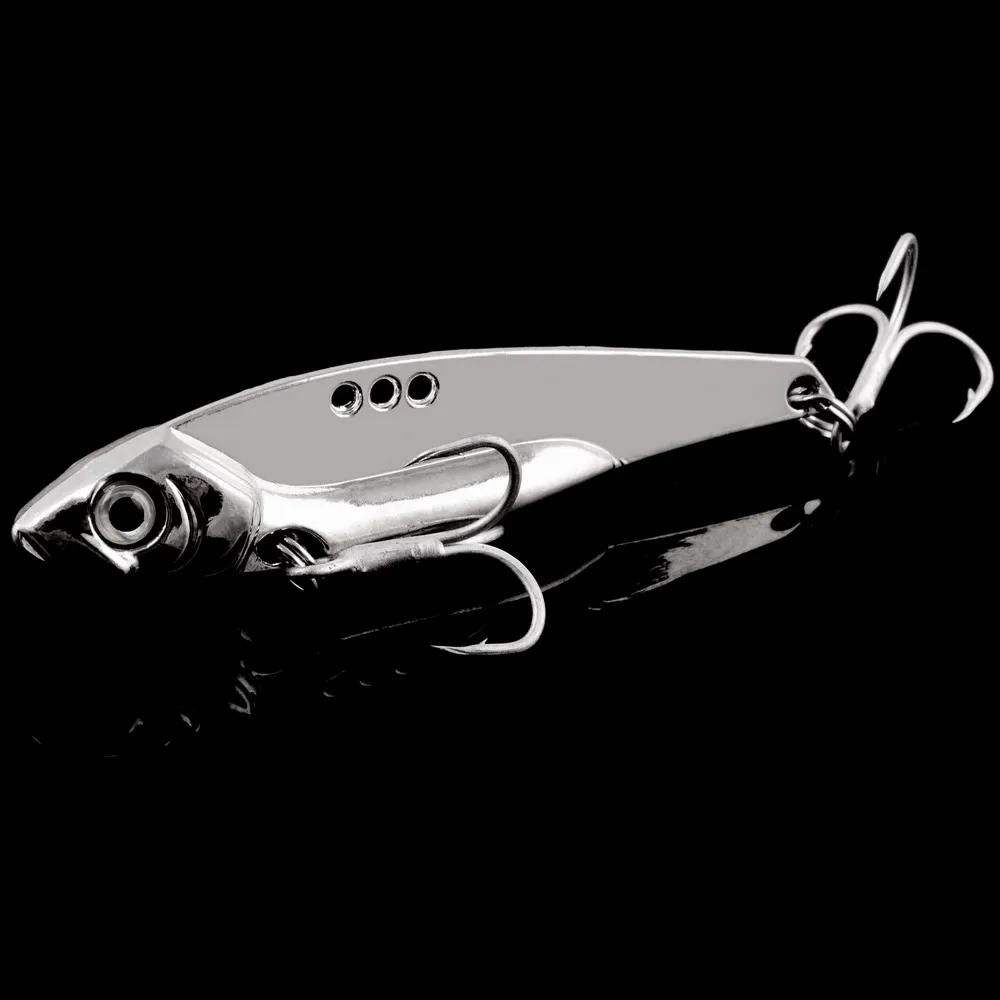 18 Uds. Kit de Señuelos de Pesca con cuchara giratoria VIB de Metal de invierno, plantillas de 5g-30g, anzuelo triple, vibración, Swimbait, Pesca, lubina, perca - imagen 4