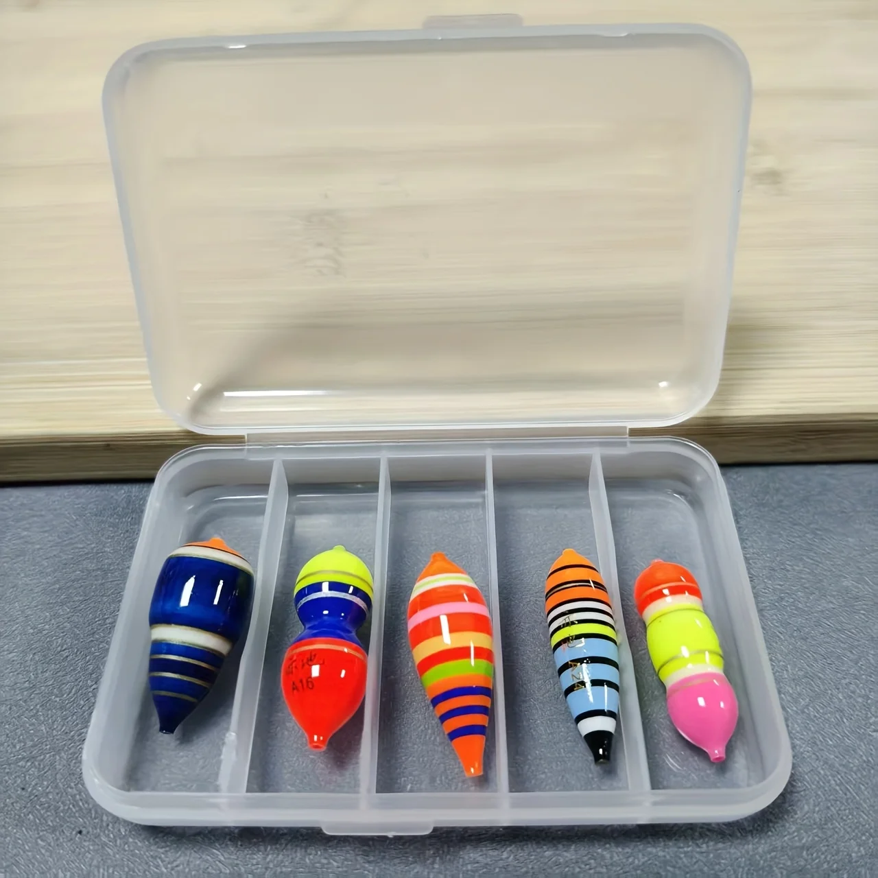 Paquete de 5 Mini flotadores de peces, flotadores de pesca en hielo definitivos, calendario de Navidad perfecto, regalo para cangrejo y panfish - imagen 2