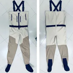 Botas de pecho pesca mosca impermeables con cremallera frontal
