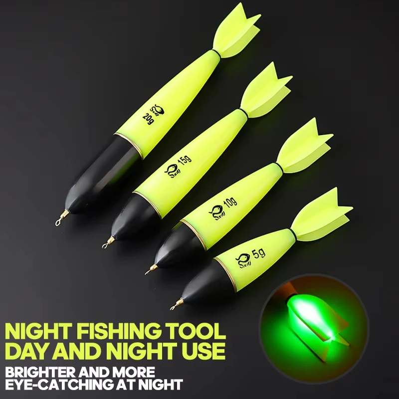 Flotadores de pesca luminosos, accesorios de pesca, flotador nocturno, pesca nocturna, Bobbers iluminados para pesca en mar, océano y roca, 1-4 Uds. - imagen 5