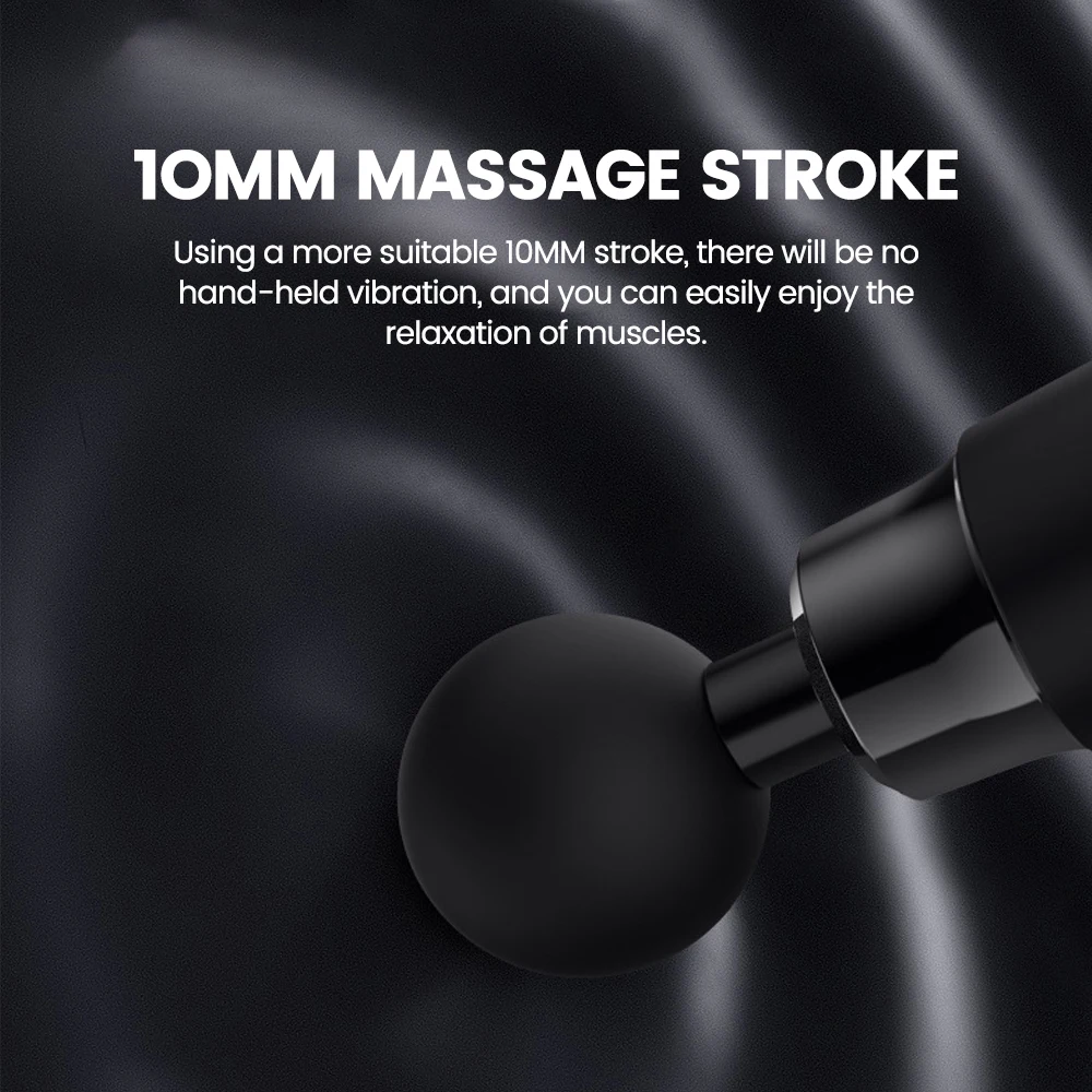 Pistola de masaje portátil para Fascia, masajeador eléctrico para adelgazar, relajación corporal, cuello y espalda - imagen 5