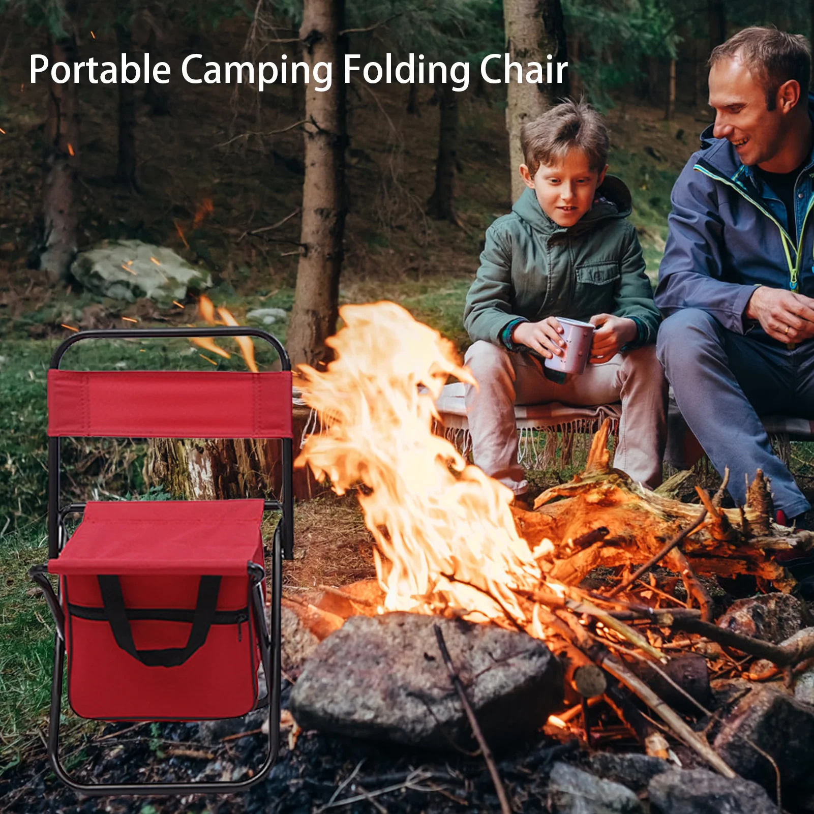 Silla de pesca plegable ultraligera – Oxford impermeable portátil