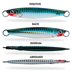 Jig Metal hundimiento rápido 21-40G – Señuelo lubina