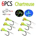 6pcs Chartreuse