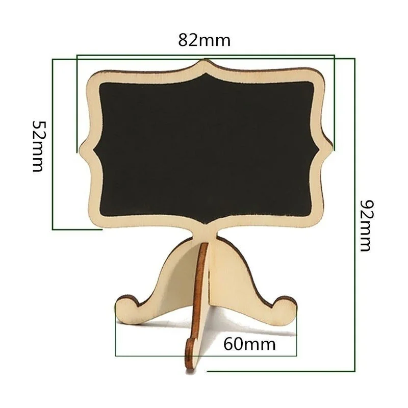 Mini pizarra de madera para decoración de mesa, pizarra con mensaje, etiqueta para fiesta de boda, 10 piezas - imagen 5