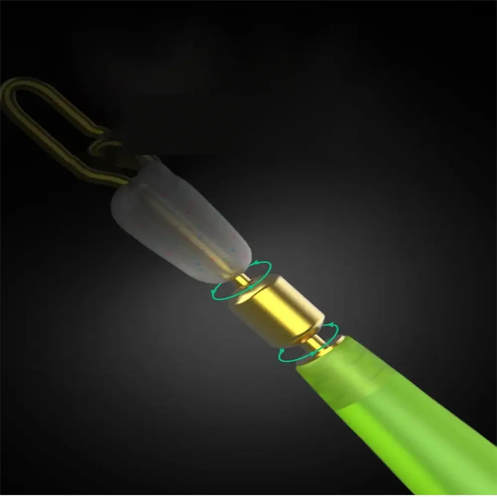 Asiento de flotador de pesca de silicona 20 piezas, cabeza de cobre, rodamiento de bolas, gancho único, Conector de abrazadera sublínea duradero - imagen 3