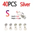 40pcs Silver S