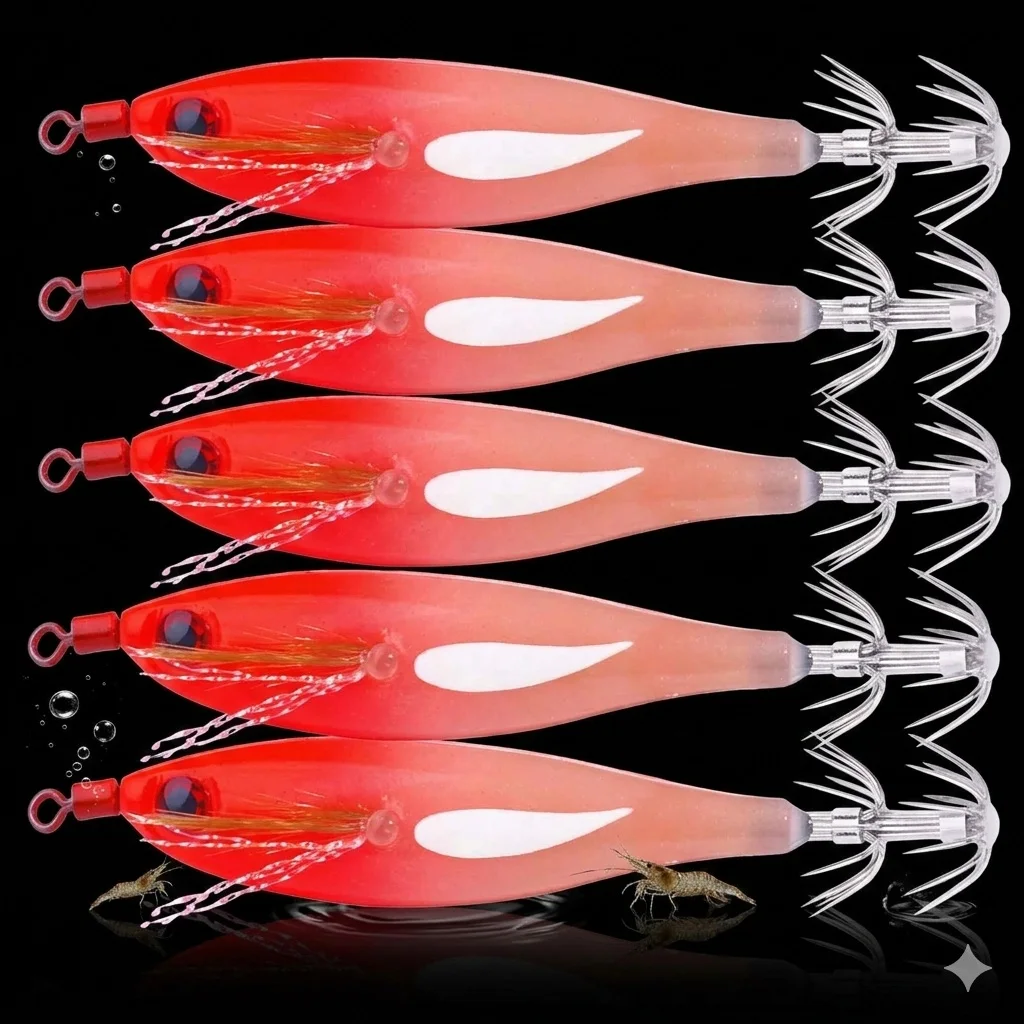 Señuelos horizontales para calamar – Potas artificiales pesca marítima - imagen 4