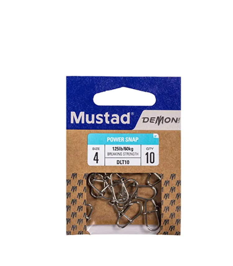 MUSTAD Pin de seguridad vial en forma de calabaza DLT10 accesorio especial de pesca conector de resorte accesorio pequeño de pesca - imagen 5