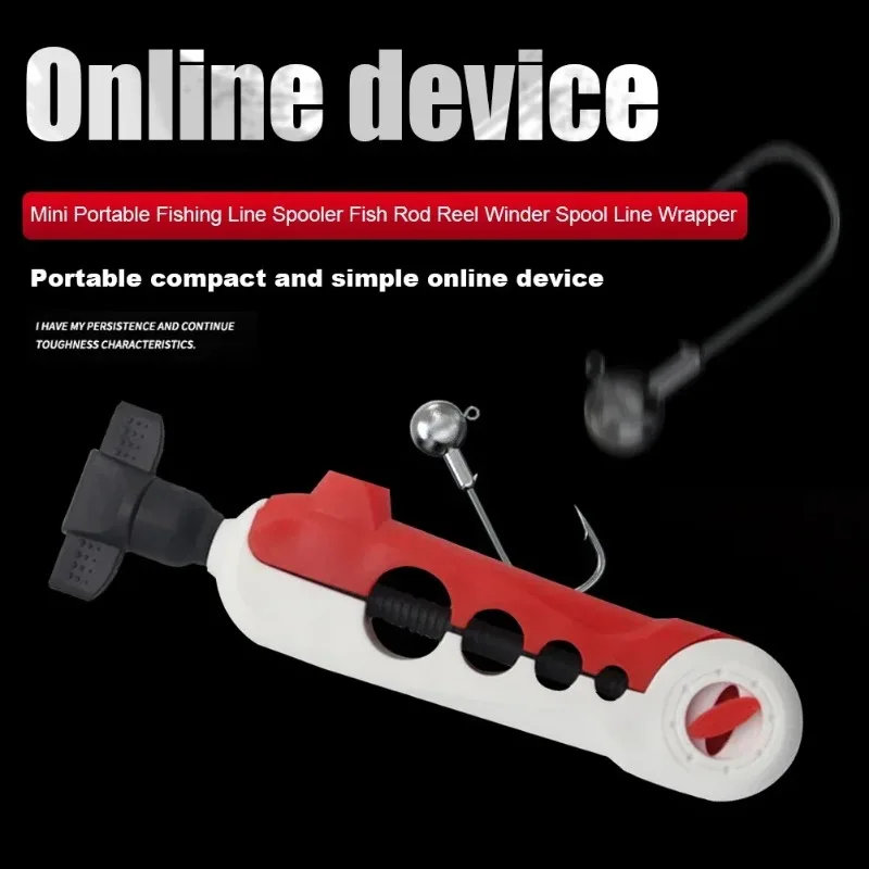 Equipos de pesca, herramientas de bobinado, enrollador de sedal de pesca, carrete giratorio portátil para Baitcasting, máquina de carrete de línea ABS para carpa - imagen 4