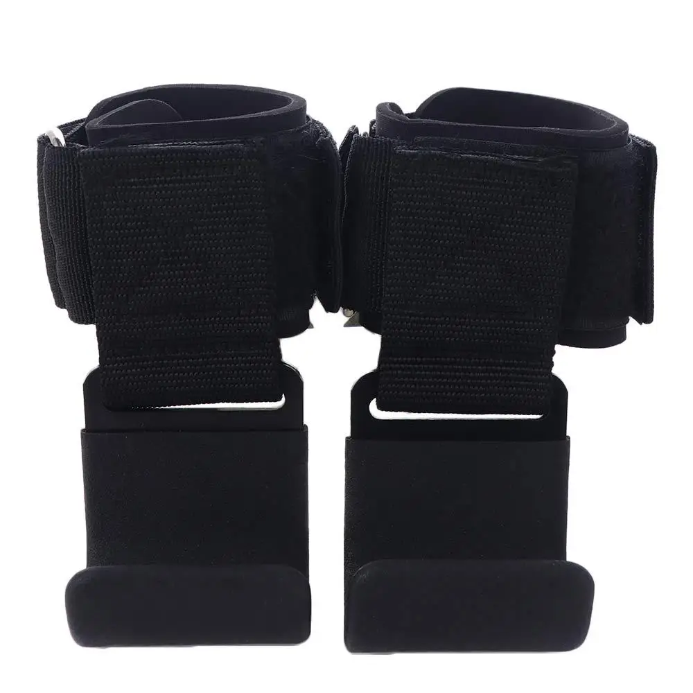 1 par de correas de elevación tipo gancho de dominadas, gancho de agarre de levantamiento de pesas antideslizante ajustable, protector de muñeca de energía auxiliar suave estable - imagen 5