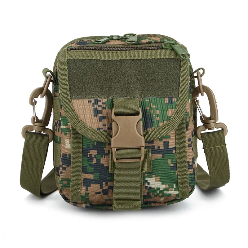 Bolsa táctica de camuflaje con correa ajustable y cierre seguro