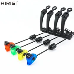 Hirisi-Juego de Swinger para pesca de carpa, indicador de picadura de pesca con luz LED, 4 piezas en estuche, aparejos de pesca B2031