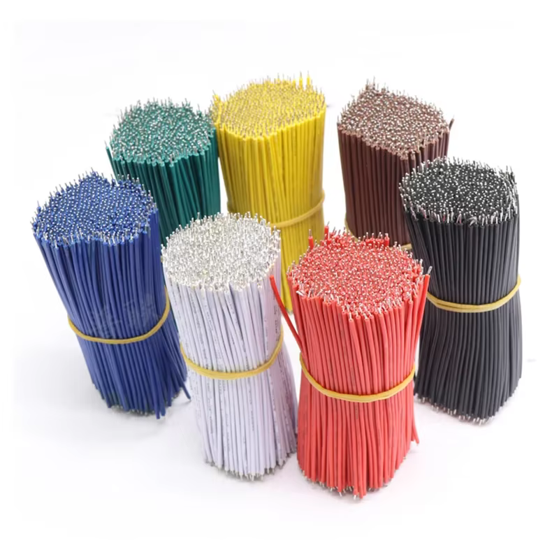 Cable de puente volador, Cable de soldadura de electrones de 24/22 AWG, línea de conector de conducto de cobre estañado aislado de PVC, 120/140/240 Uds. - imagen 5