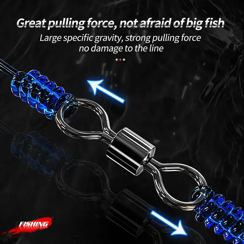 Accesorios de pesca 10PSC, forma de calabaza giratoria, conector luminoso cruzado de 3 vías, barril giratorio Triple, cuentas brillantes - imagen 5