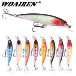 Señuelos de pesca Minnow, Wobblers que se hunden, 9cm, 7,5g, cebo duro de plástico Artificial para lubina, Lucio, carpa, aparejos de pesca, 1 ud.