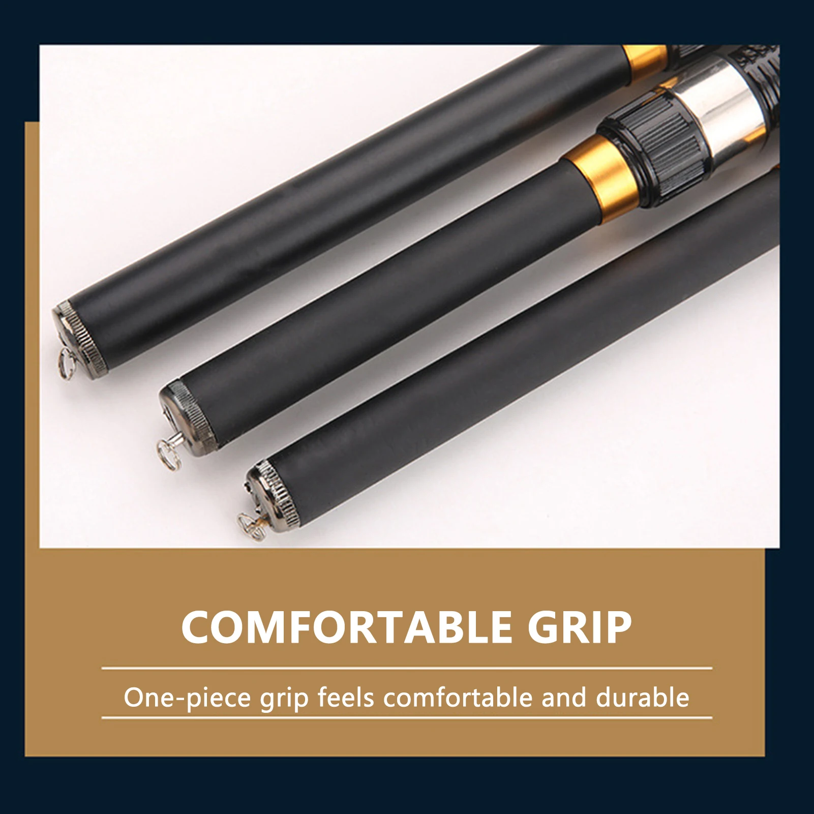 Cañas de pescar portátiles de sección corta, equipo de pesca de sección de caña ajustada para vacaciones de pescador, buen regalo - imagen 3