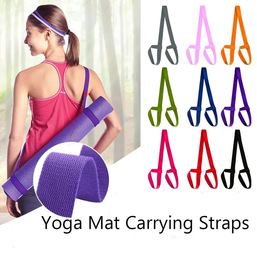 Eslinga de algodón deportivo elástico ajustable estiramiento Yoga Mat Correa Fitness Correa Yoga cinturón correa de hombro - imagen 4