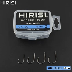 Hirisi Anzuelos de púas para carpa – Acero inoxidable alto carbono