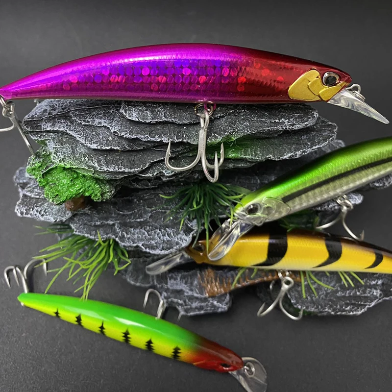Señuelos de pesca Jerkbait de pececillo que se hunden, 110mm, 21g, tierra, agua salada, lubina, tiro largo, cebo duro Artificial, accesorios de pesca - imagen 5