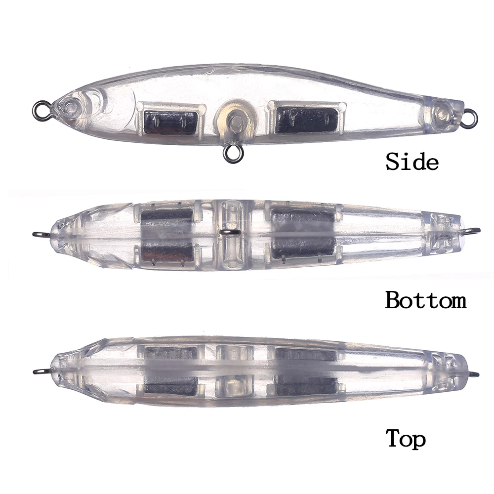 Chan'sHuang-señuelo de pesca Artificial, cebo en blanco sin pintar de 8,5 cm, 14,2g, lápiz de fundición larga silencioso, hecho a mano - imagen 3