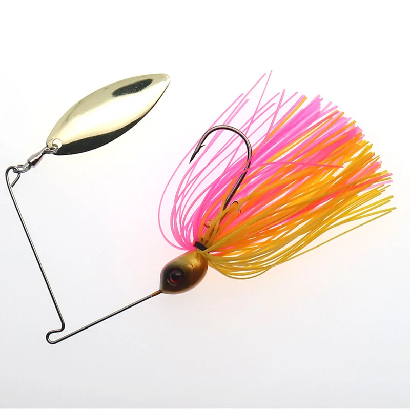 Spinnerbait HISTOLURE – Cuchara metálica con latón para black bass - imagen 3
