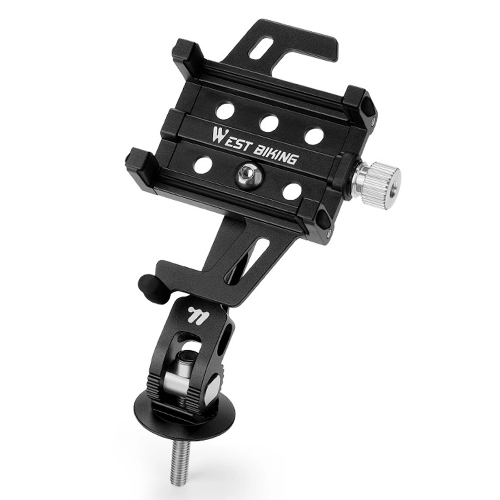 Soporte aluminio antigolpes para móvil en bicicleta de montaña