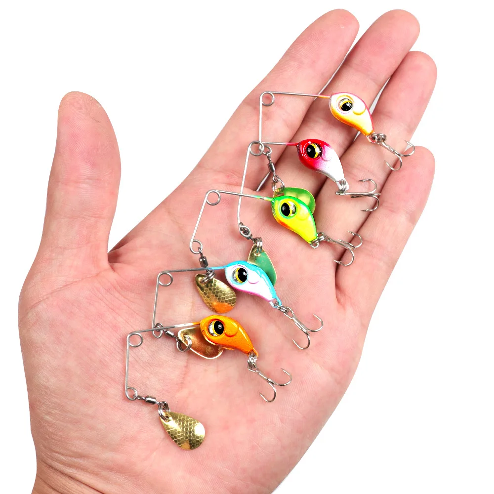 Señuelos de pesca 5g/8g VIB Spinners cebo Metal VIB señuelos plantillas de pesca cebos de hoja lubina Crankbait pesca Spinner hoja para lubina - imagen 4