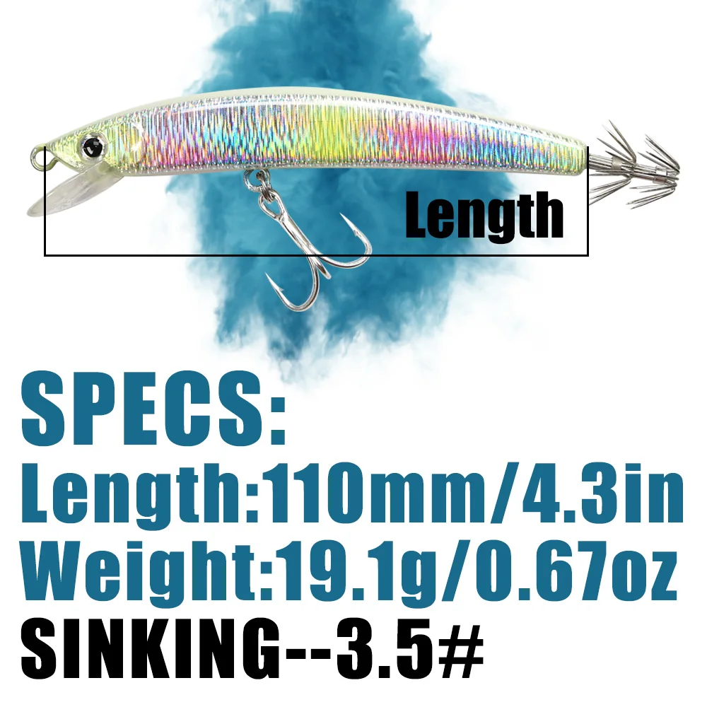 Experimente la emoción de la pesca con nuestro vibrante cebo liviano diseñado para el éxito