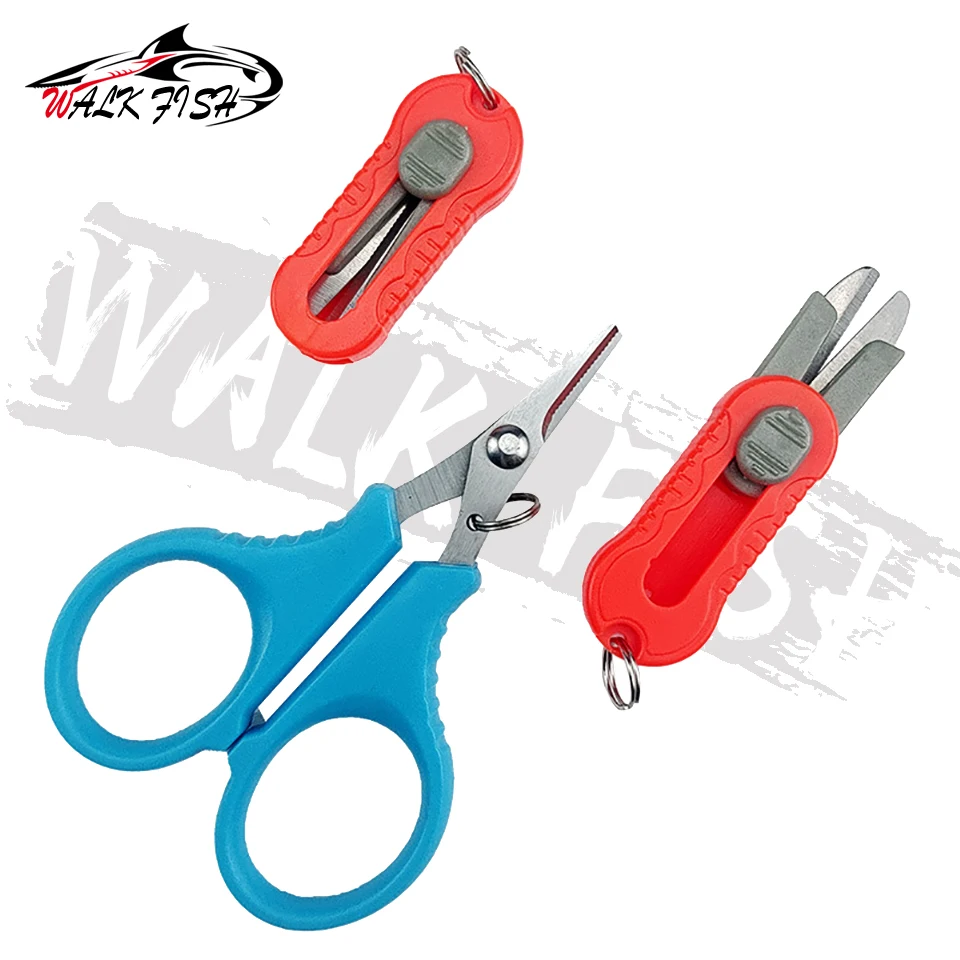 WALK FISH-tijera de pesca tipo Camarón, sedal de acero inoxidable, cortaúñas, aparejos de pesca multiusos - imagen 2