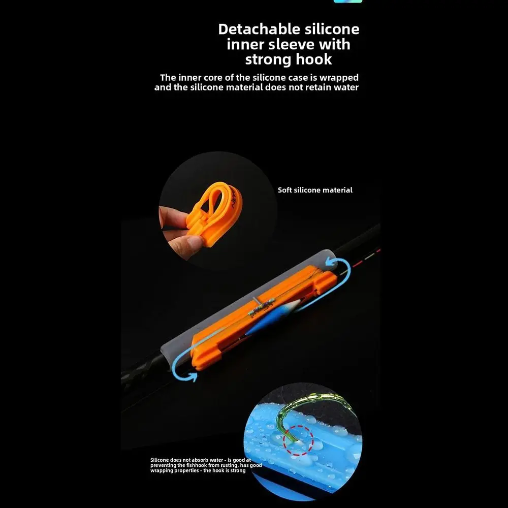 2 uds. Aparejos de pesca de Color aleatorio, bobinador de flotador de poste de mano ID16-19mm, bobinado de tarjeta, bobinado de caña de pescar envuelto - imagen 3