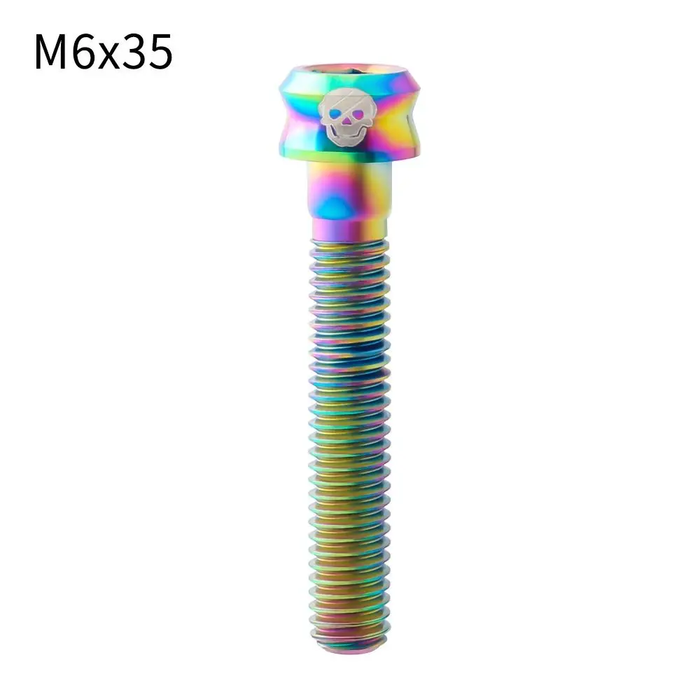 M6X35 Bolt arcoiris con diseño de cráneo