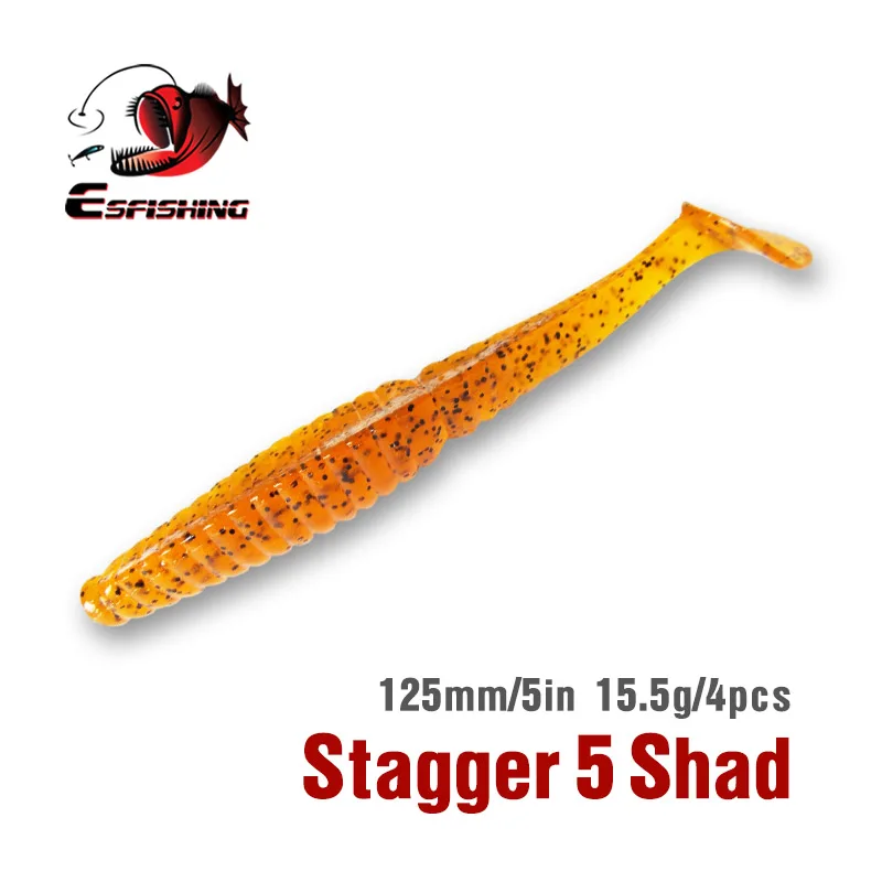 KESFISHING-señuelo de pesca de sales perfumadas, cebo Artificial de silicona suave para todos los peces, 5 ", 5,5g - imagen 4