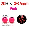 20pcs 3.5mm Pink