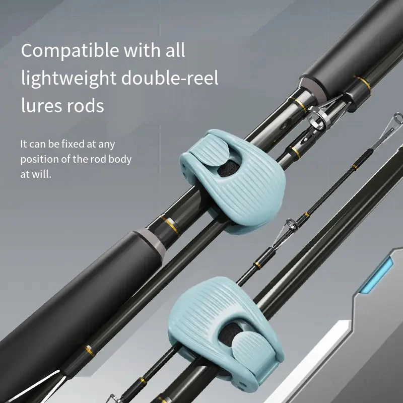 Soporte para caña de pescar, Clip fijador portátil para caña de pescar, abrazadera para regalar, soporte para caña de pescar para playa, herramientas de pesca, diseño compacto, 2 uds. - imagen 2