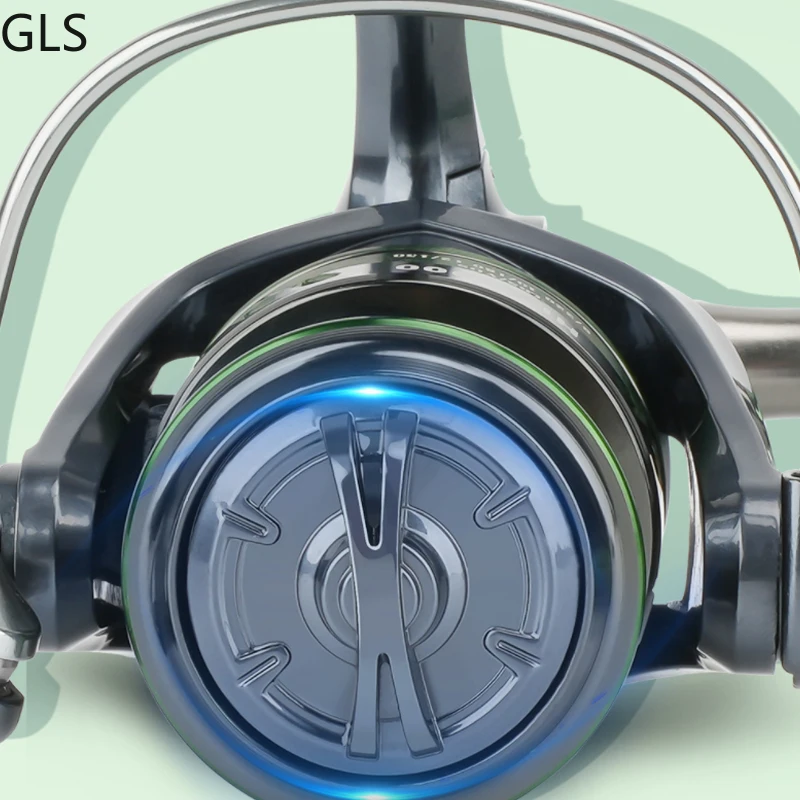 GLS-carrete de pesca giratorio ligero, 13 + 1BB, resistente al desgaste, para carpa de agua dulce, arrastre máximo 5-10kg, novedad - imagen 5