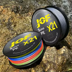 X21 fuerte 300M 21 hebras teje hilo de pescar de PE 12,3-67,3 kg multifilamento Hollowcore 21 alambre trenzado accesorios de pesca de carpa