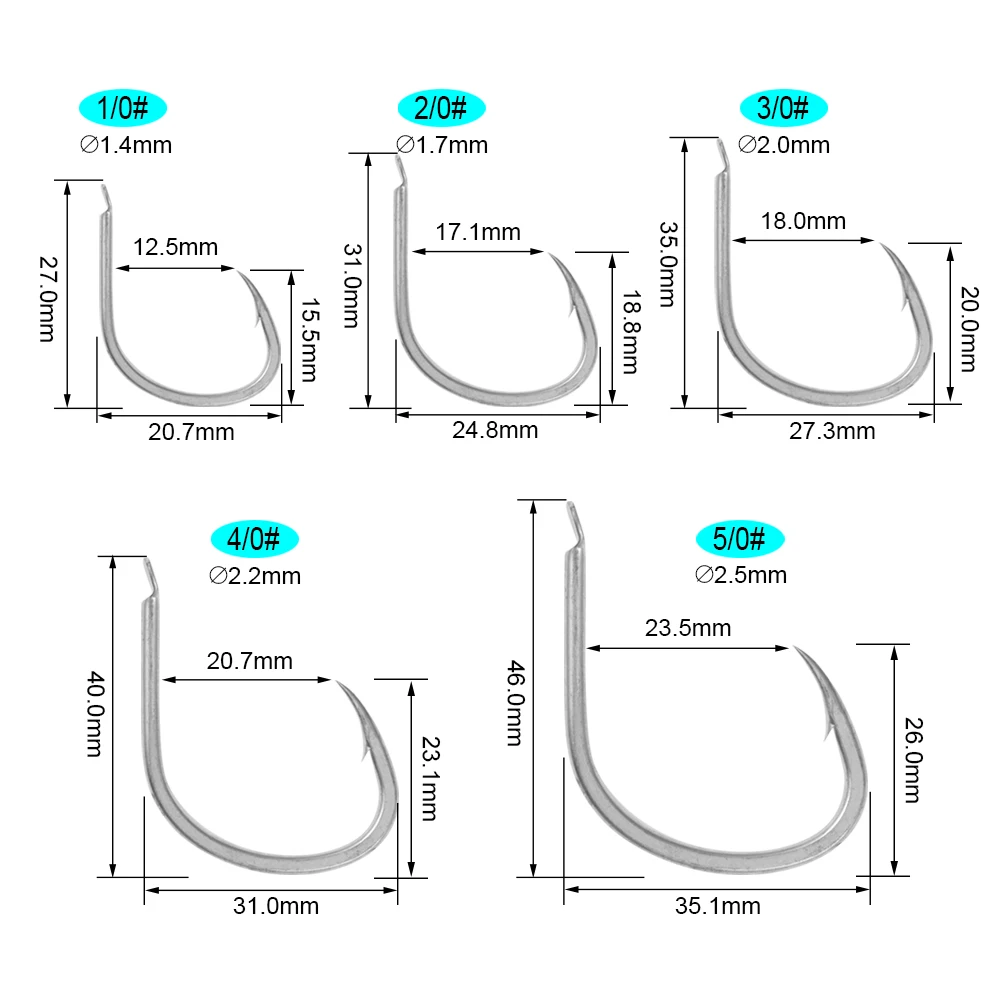 ICERIO 50 Uds anzuelo de ayuda de Jigging lento mango de pala de estaño brillante forjado Lucio atún lubina anzuelos de pesca de agua salada anticorsión - imagen 2