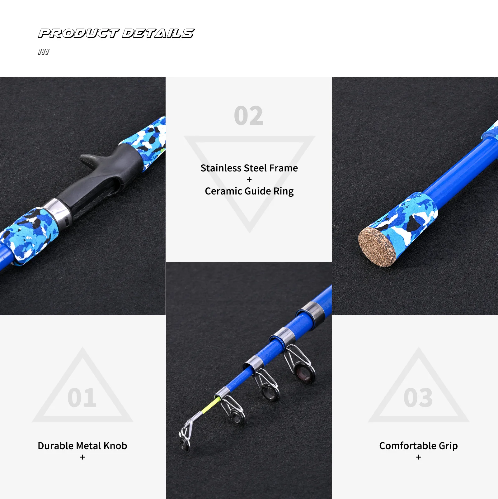 Juego de caña de pescar para niños con kits completos de inicio, caña y carrete Spincast con red y cubo para niños, niñas y jóvenes - imagen 4