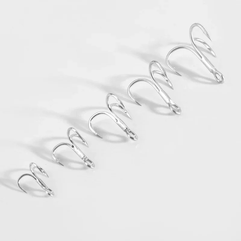 Anzuelo Triple de agua salada, anzuelo de Pesca de Mar superafilado, a prueba de óxido, 10 piezas - imagen 5