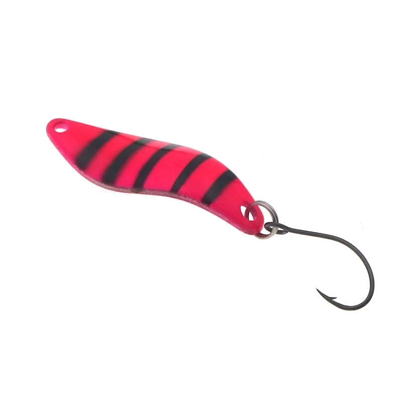 Cucharas de pesca de trucha, 41mm, 5g, señuelos de fundición de latón para salmón, trucha, Lucio, Spinner en forma de S, aparejos de pesca con lentejuelas - imagen 4