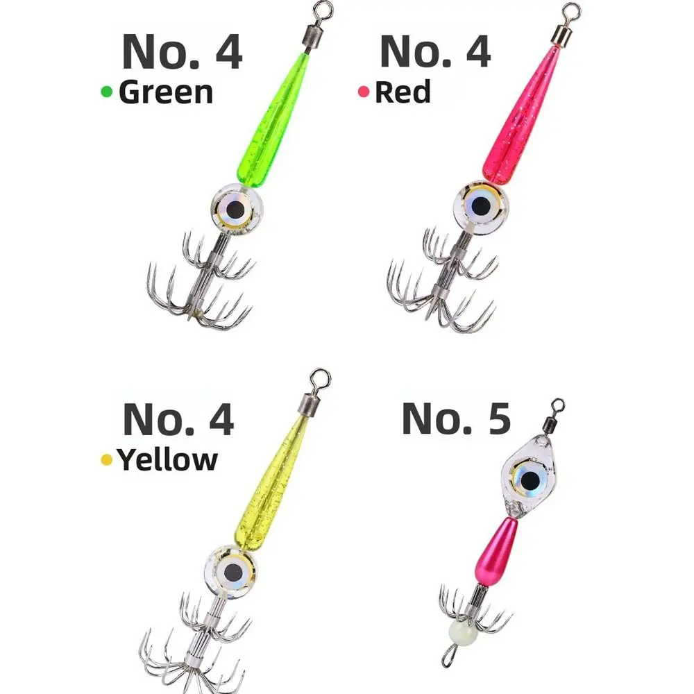 Señuelo de pesca con luz LED, anzuelos de calamar, anzuelo de luz electrónico resistente al agua, señuelo de calamar electrónico, señuelo de pesca LED, pesca en el mar - imagen 4