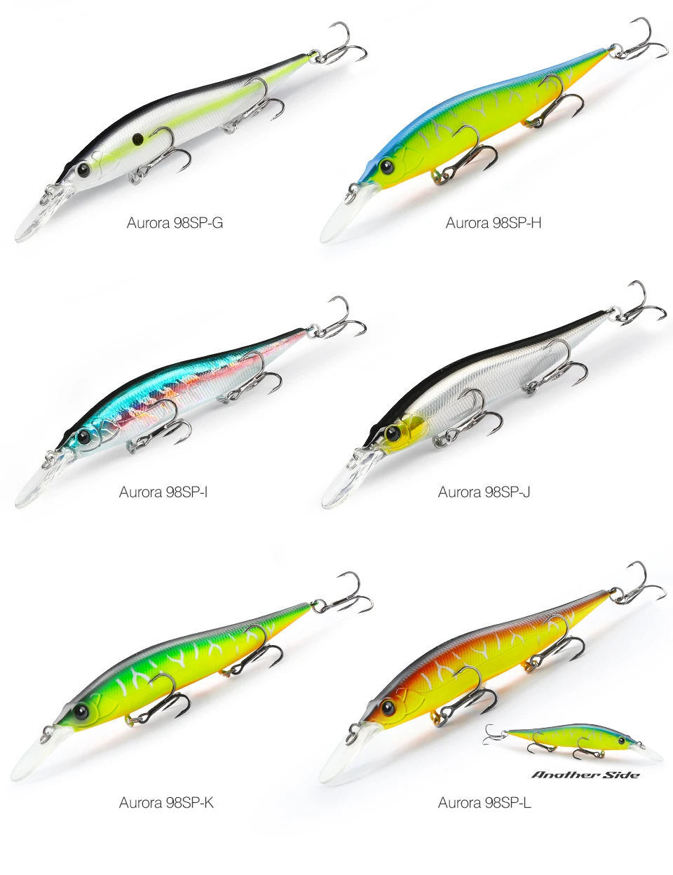 Señuelo mostrando su capacidad para fundición larga de 2.2m y cebo duro