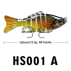 Swimbait articulado de varias secciones para spinning