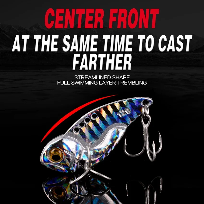 5 unids/caja Metal VIB señuelos 5g-14g vibraciones vívidas señuelo Pesca lubina cebos duros artificiales cigarra Pesca señuelo VIB cebo - imagen 4