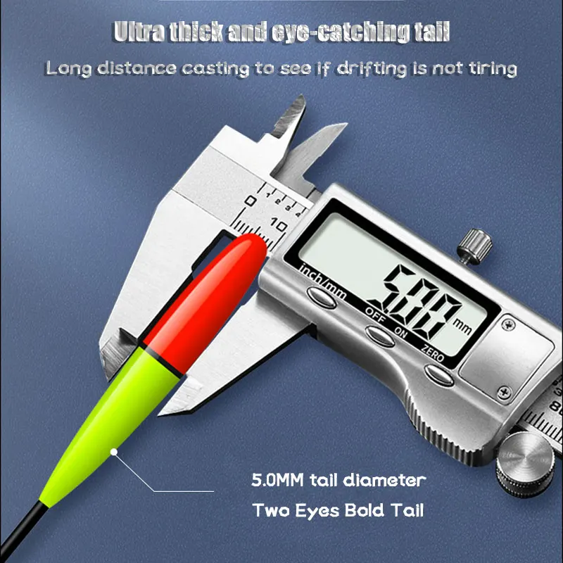 Flotador de pesca nocturno, inducción electrónica por gravedad, cambio de Color LED, 2 balas, llamativo, nuevo flotador de pesca en roca de tipo corto - imagen 4